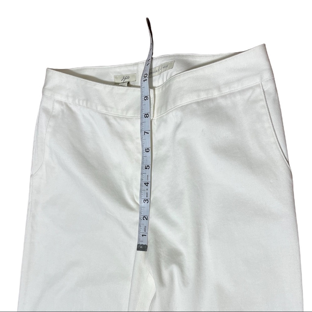 J.Jill white Cotton Genuine Fit at Waist Pants Size 6 - Picture 7 of 9